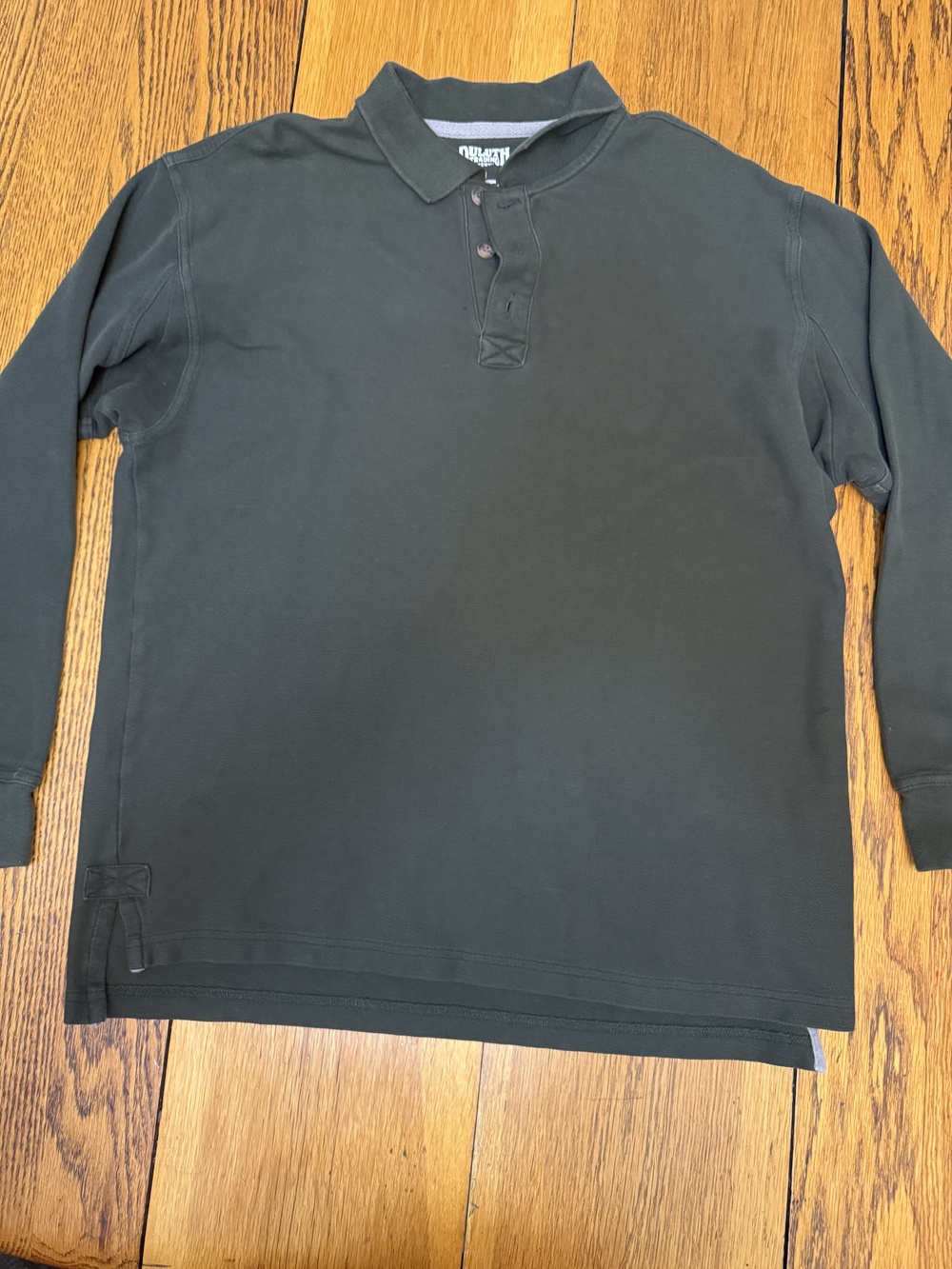 Duluth Trading Co Pullover Shirt Mens Medium Long Sleeve Polo Classic Casual Top